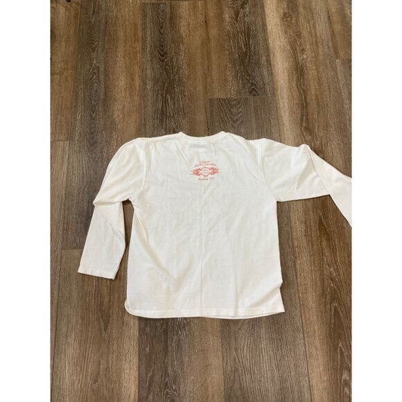 Harley-Davidson Womens Long-Sleeve White Shirt "Harley Chicks Kick Butt!" Small - Picture 5 of 6